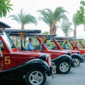 xe đưa đón tham quan dự án