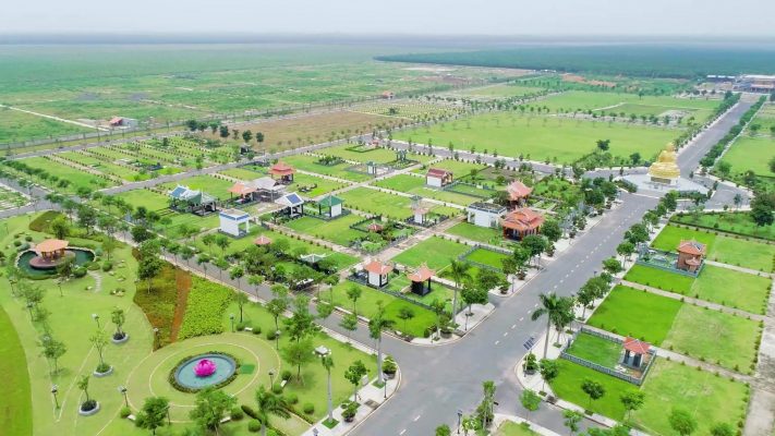 Nghĩa trang được xây dựng kiểu hoa viên có quỹ đất rất lớn