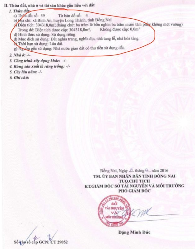pháp lý đất nghĩa trang