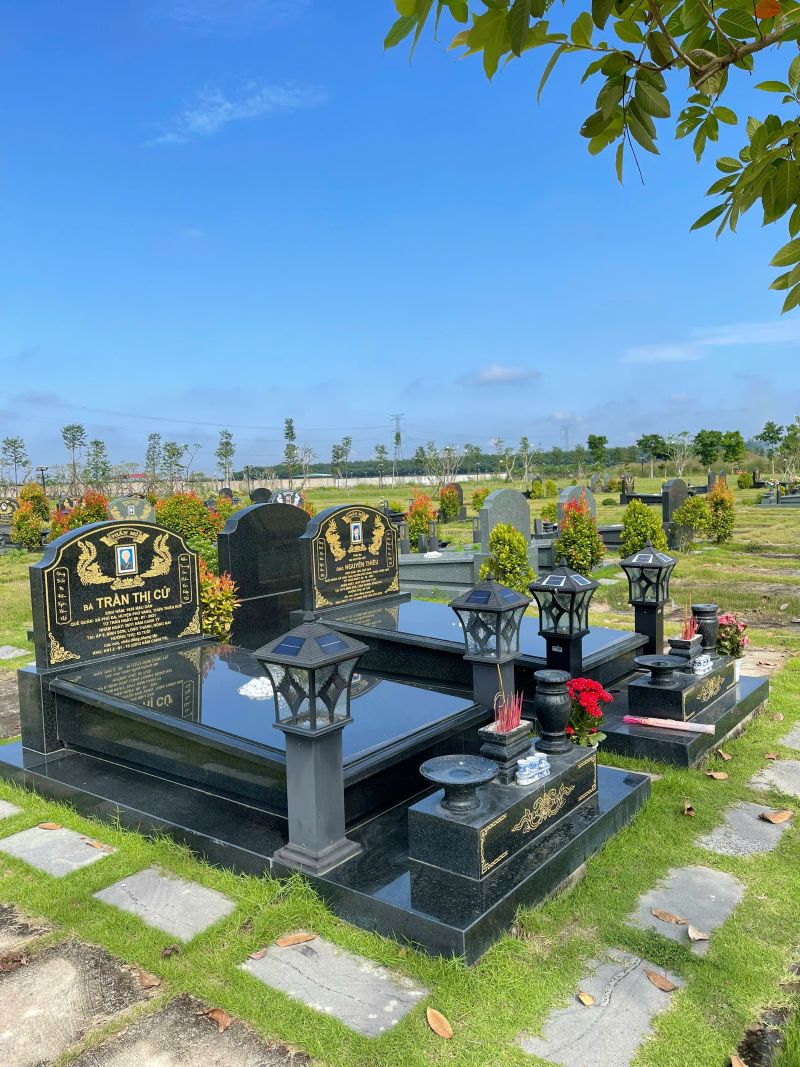 Các mẫu mộ đá đôi đẹp