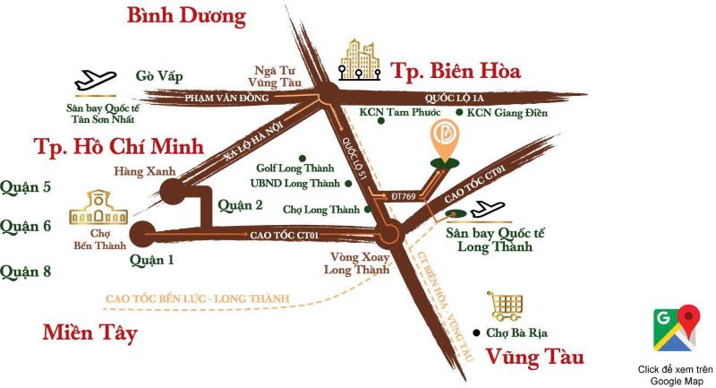 Đất Hoa Viên Bình An gần sân bay Long Thành